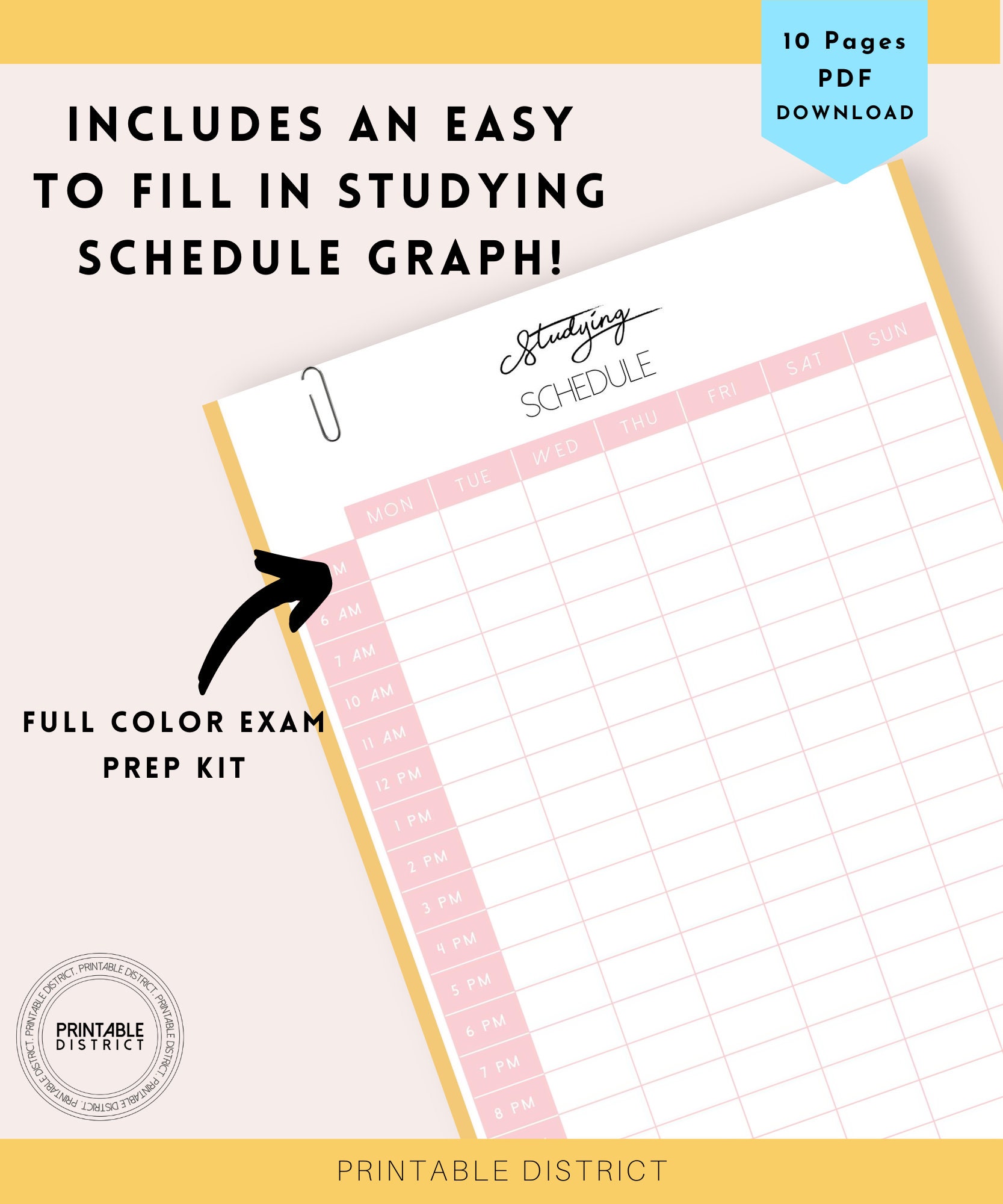 The Complete Exam Prep Kit Printable Student Planner Study | Etsy