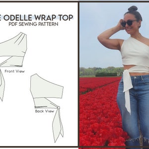 PATTERN - Odelle Wrap Top - #OdelleWrapTop
