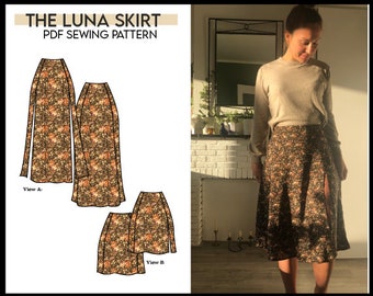 PATTERN - The Luna Slit Skirt - #thelunaskirt