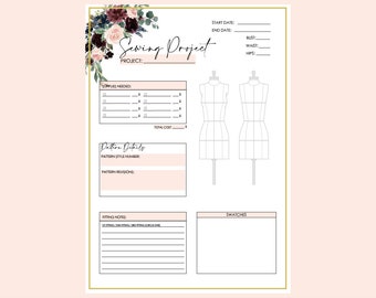 Sewing Project Planner