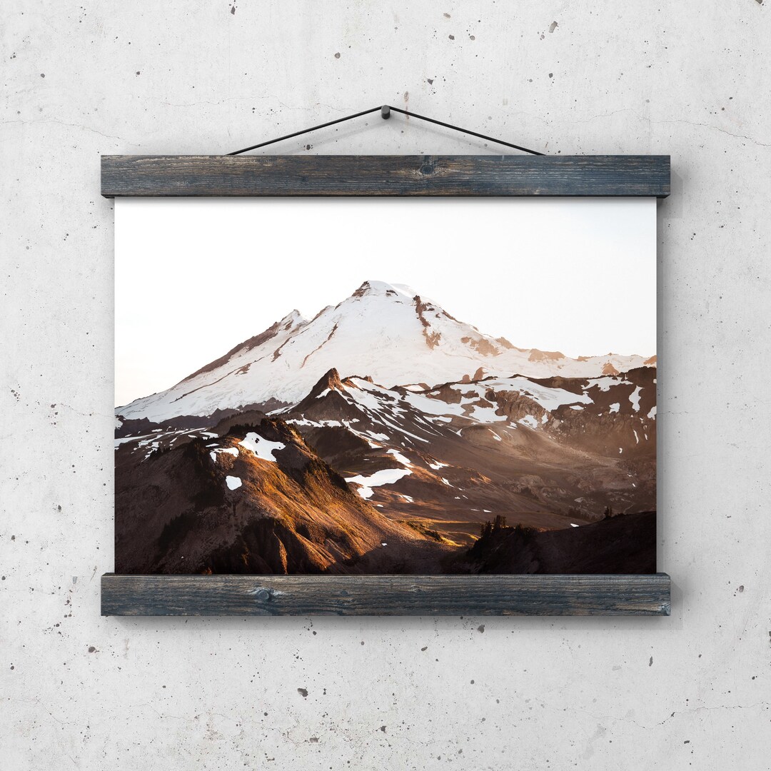 Mountain Digital Print Mount Baker, Washington State Etsy