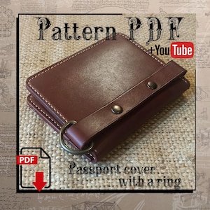 Patrón PDF. Funda para pasaporte con anilla