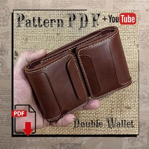 PDF Pattern. Double wallet. DIY