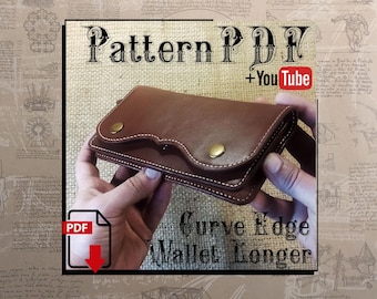 Pattern PDF. Curve Edge Wallet  Longer