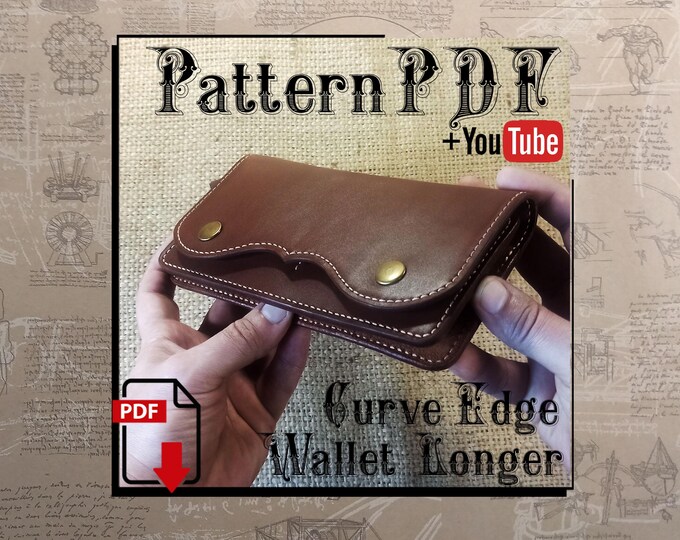 Pattern PDF. Curve Edge Wallet  Longer