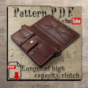 PDF pattern. Longer of high capacity, clutch. DIY