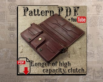 PDF pattern. Longer of high capacity, clutch. DIY