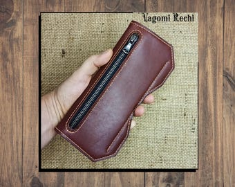 Leather wallet Longer with magnets