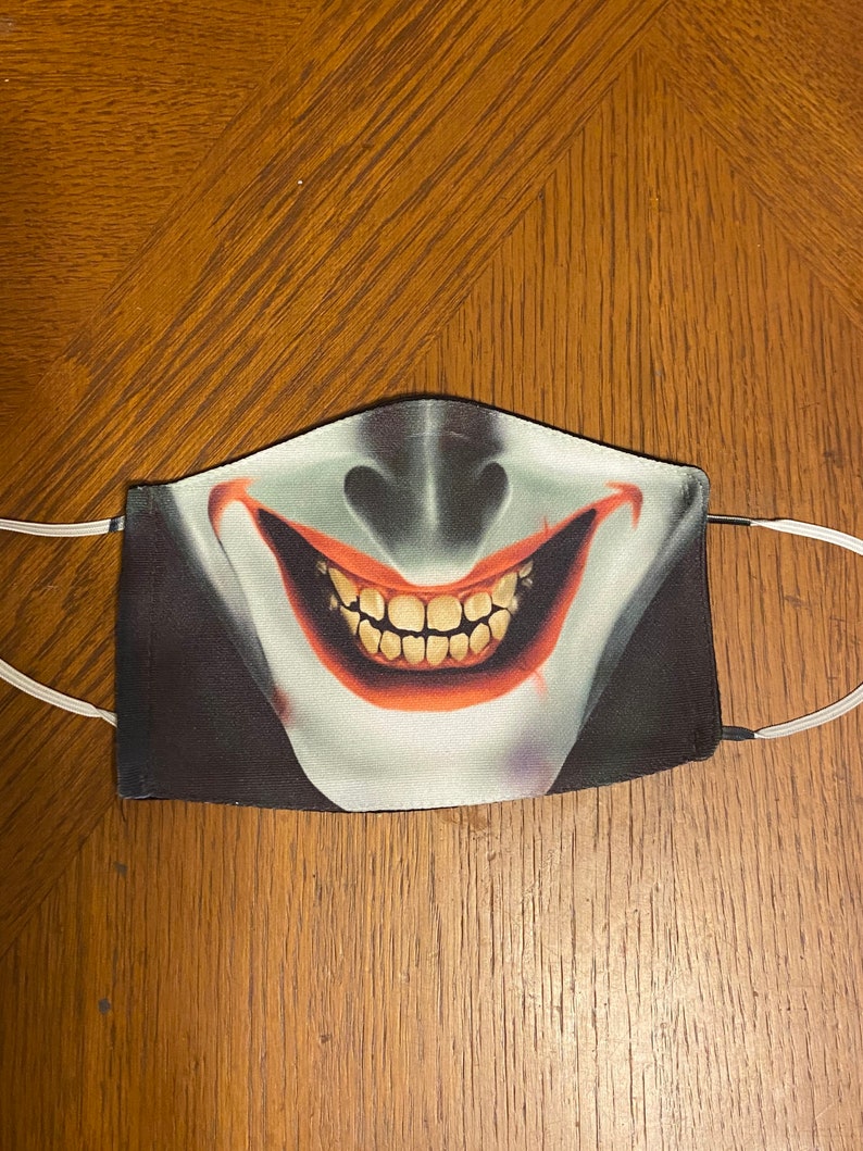 The Joker Smile Face Mask/ Joker Face Mask/ Etsy