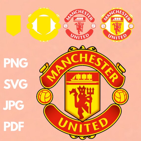 Layered Manchester United Logo Svg Png Jpg Pdf File Vinyl Etsy