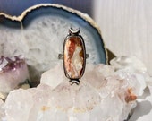 Crazy Lace Agate Moon Ring