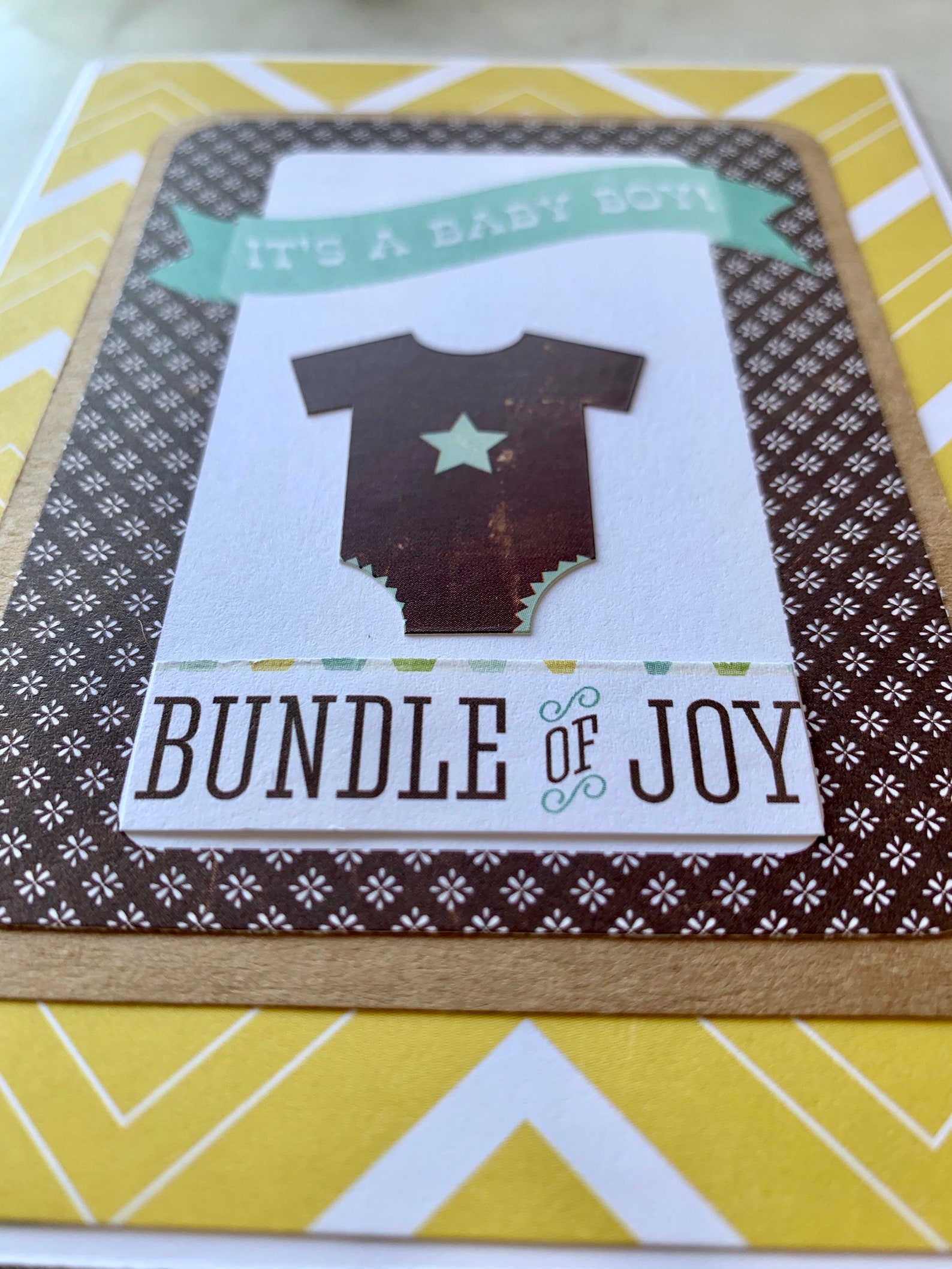 Handmade its a Baby Boy Bundle of Joy Baby Card Blank Etsy UK