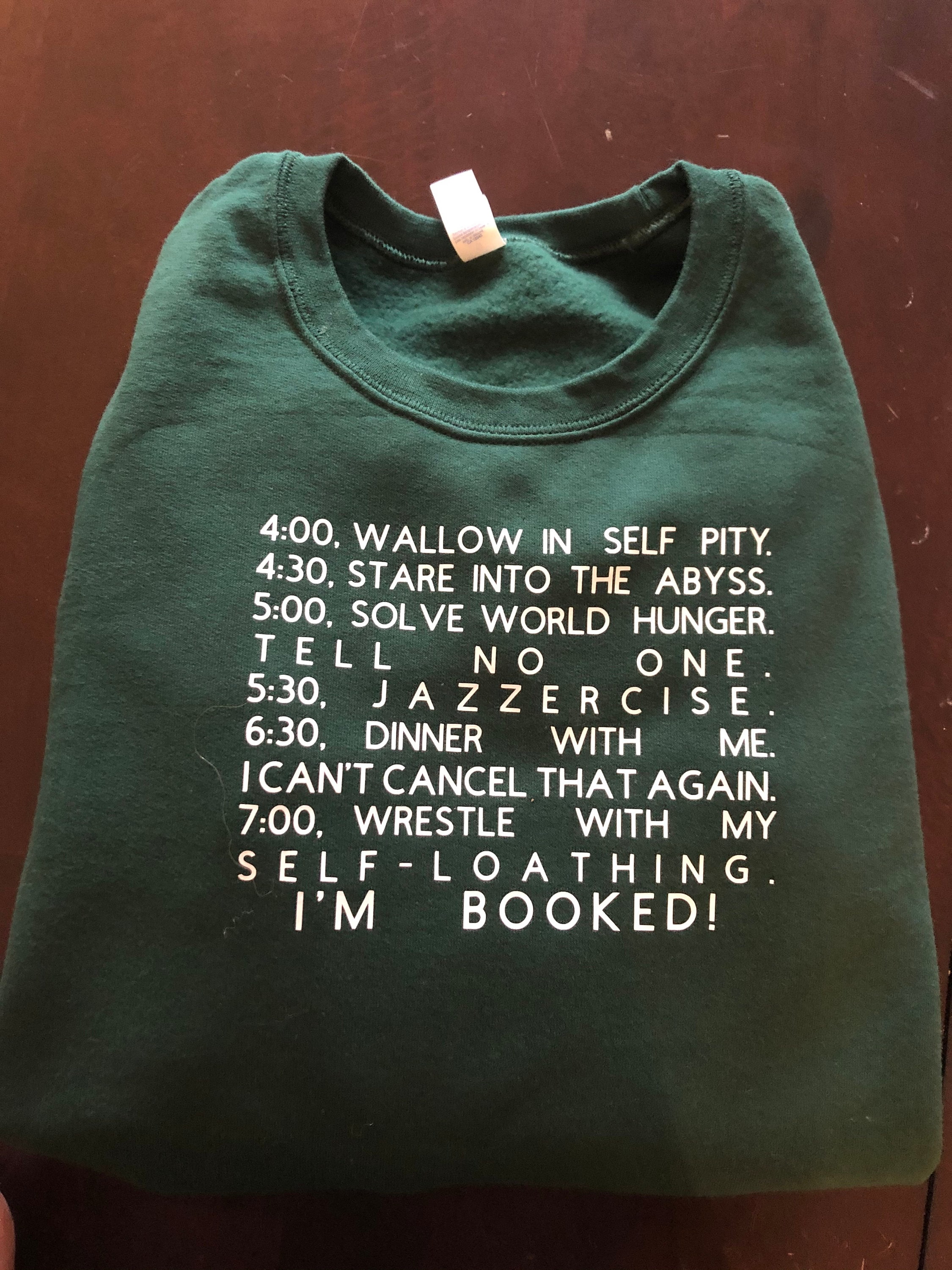 Grinch Schedule Sweatshirt | Etsy UK