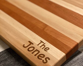 Personalized Handcrafted Wood Cutting Board