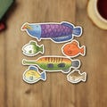 Wii Play Fish Stickers - Painted, Laptop Sticker, Water Bottle Sticker, Nintendo Wii Sticker, 2000s Nostalgia, Wii Fishing Game