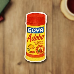 Goya Adobo Sticker - Latin American Sticker, Cafe Bustelo Sticker, Cuba Sticker, Cafe Sticker, Cafe Bustelo Water bottle Sticker