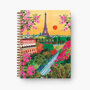 Rooftops of Paris Dateless Planner/Agenda / organiser / illustrated planner/ notebook / stationery / christmas gift image 1