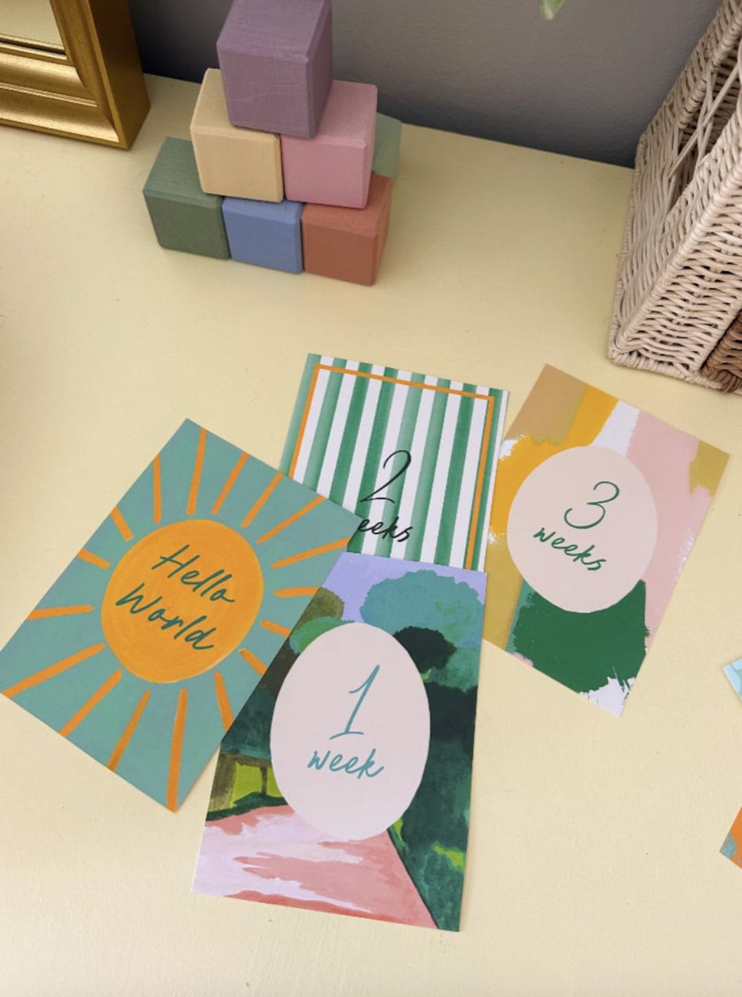 Baby Milestone Cards - Colour Burst/ Milestones Set/ Travel ...