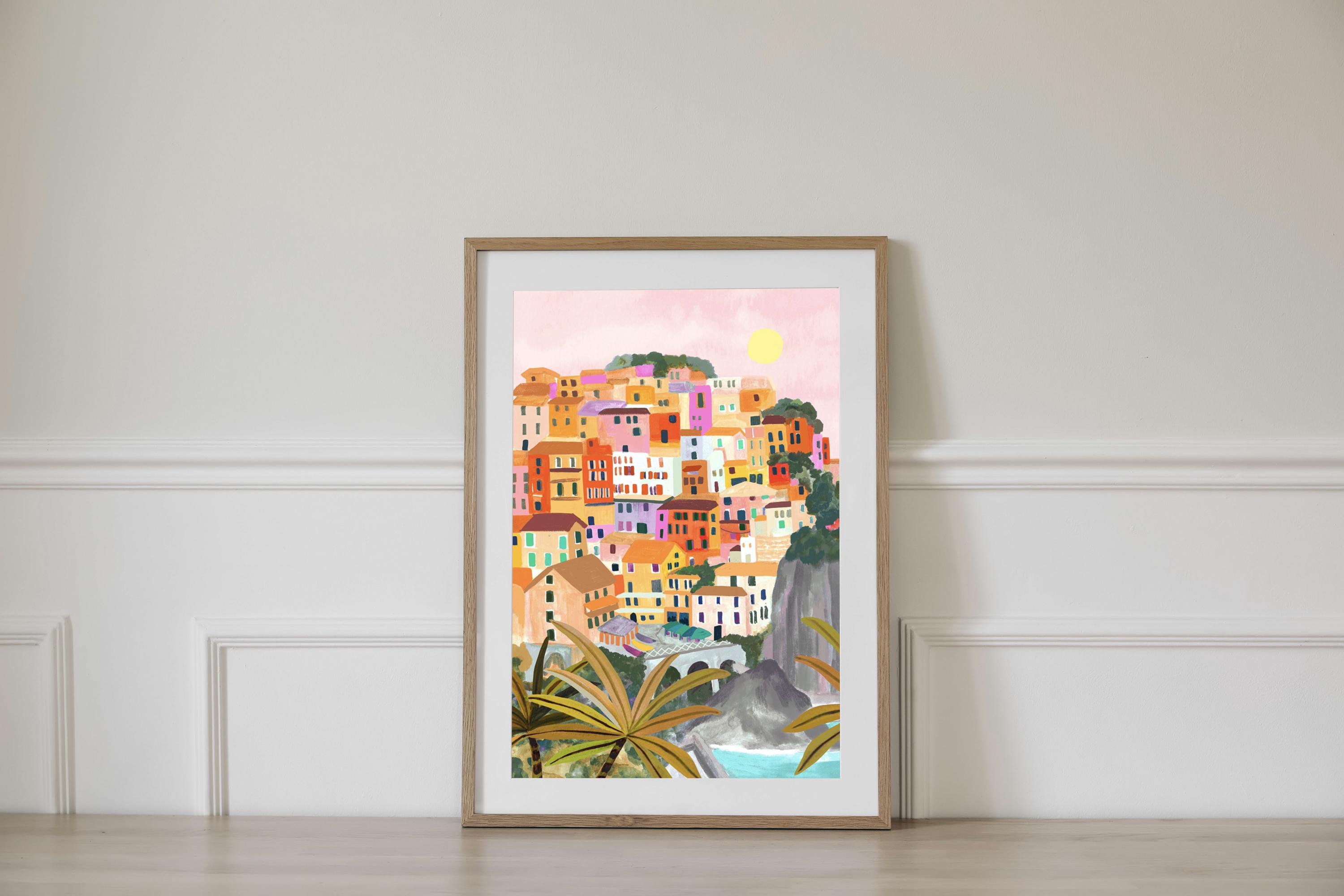 Cinque Terre/italy Art/travel Illustration/art Print/a5, A4, A3