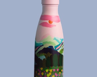 Waterbottle - Mountain Range/thermas/flask/bottle/illustrated gift/travel mug