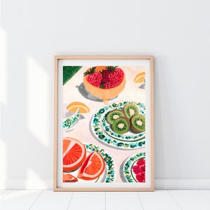 Fruit Table/A5, A4, A3, Art Print image 2