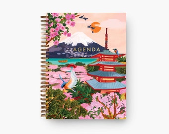 Mt Fuji - Dateless Planner/Agenda / organiser / illustrated planner/ notebook / stationery / christmas gift