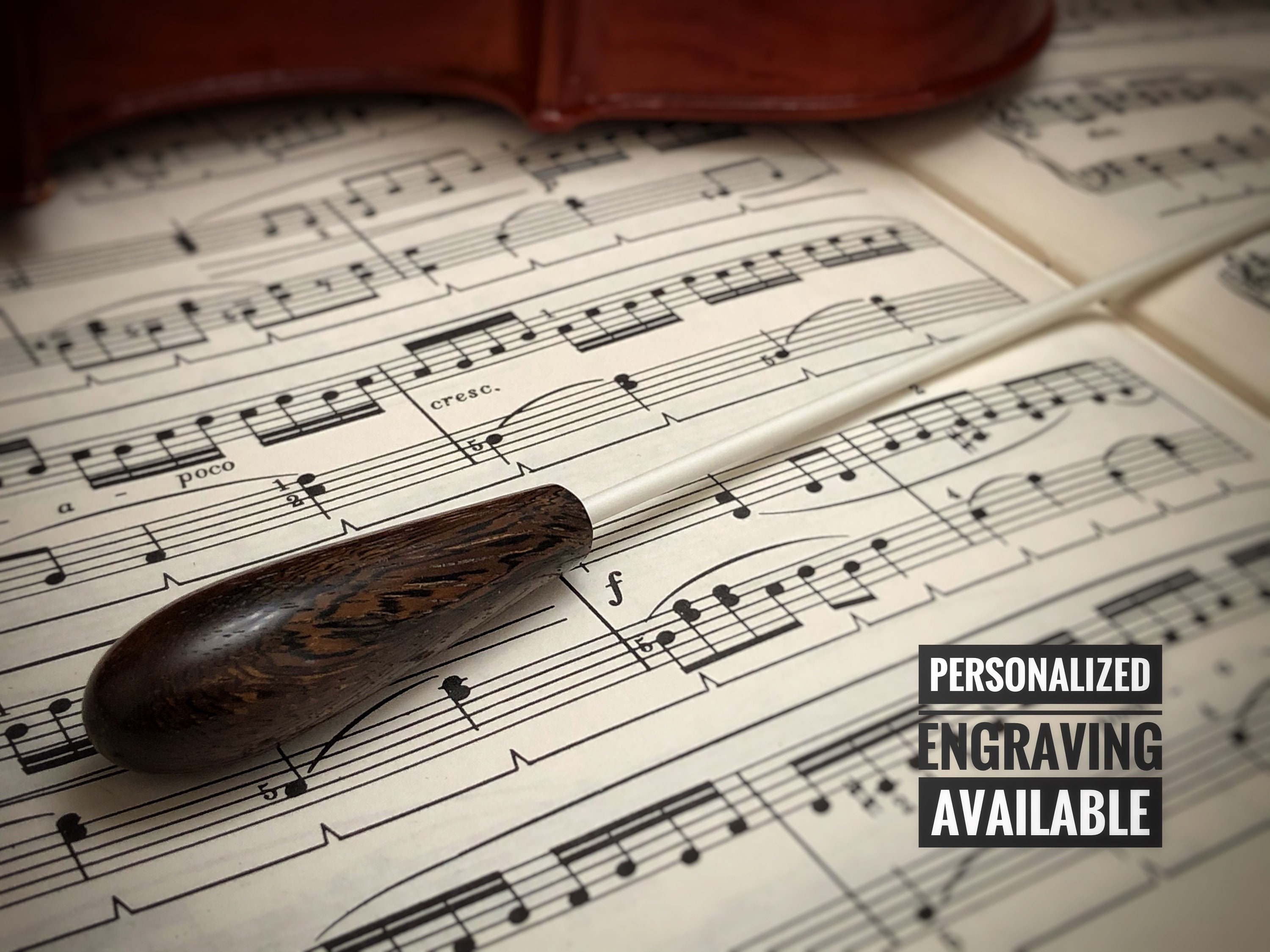 Custom Music Conducting Baton, Fancy Pheasant Wood Etsy