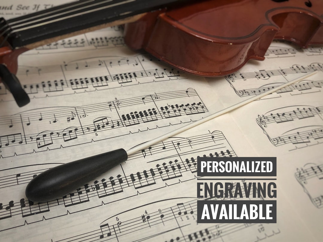 Custom Music Conductor Baton Luxurious Ebony Etsy