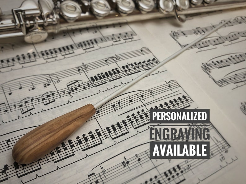 Custom Music Conducting Baton, Olive Wood Etsy