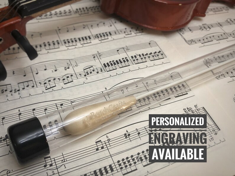 Custom Music Conducting Baton White Holly Wood Etsy