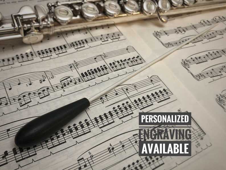 Custom Music Conductor Baton Luxurious Ebony Etsy
