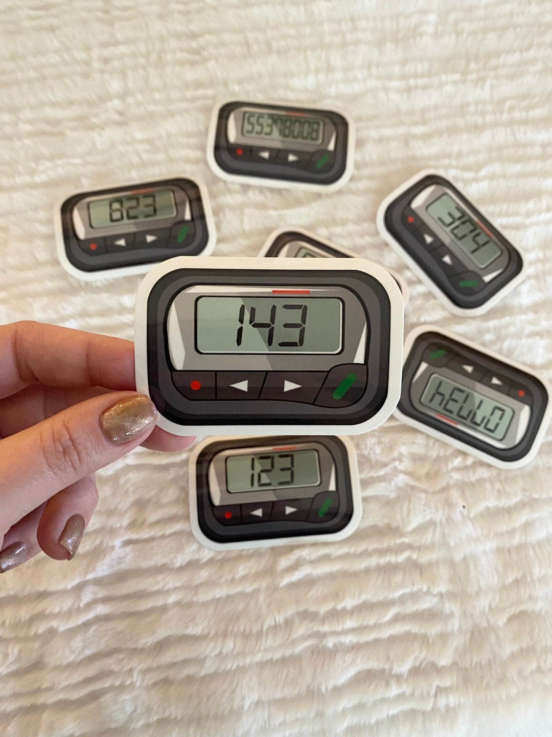Beeper Pager Vinyl Sticker Funny Beeper Codes 90's Etsy