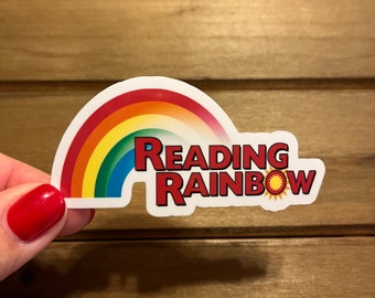 Reading Rainbow Sticker - Etsy