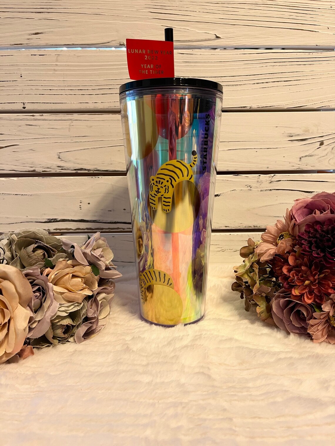 Starbucks 2022 Lunar New Year Tumbler Year of the Tiger Etsy
