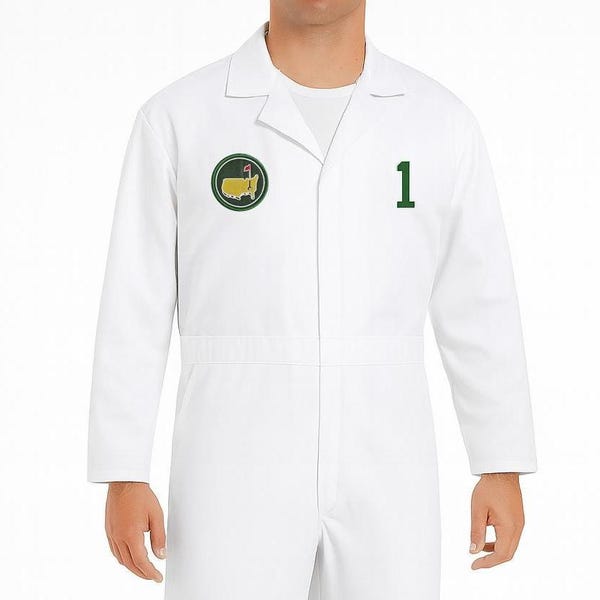 Golf Caddy Costume Jumpsuit – Custom Number & Name – Halloween Costume