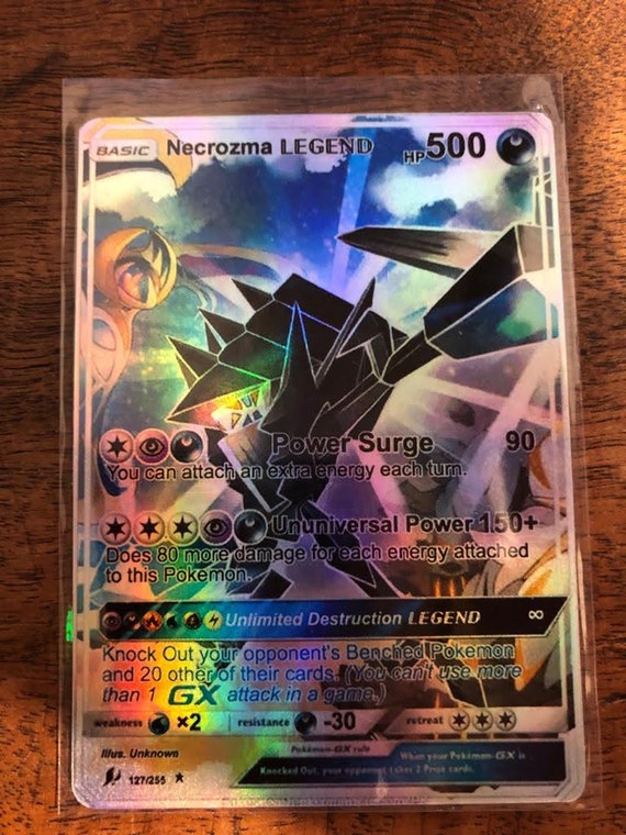 Necrozma Legend Pokemon Ex Pokemon Gx Etsy