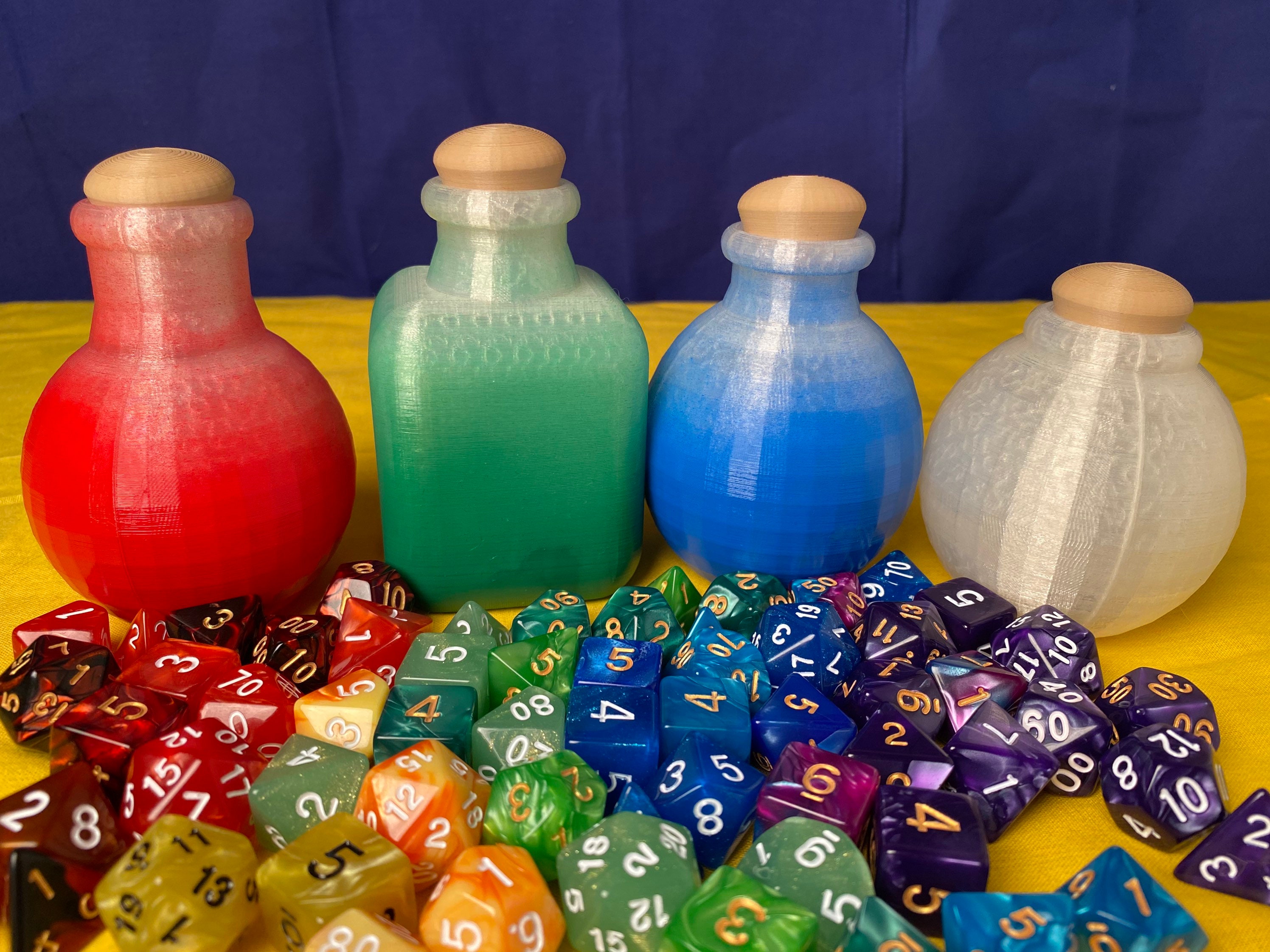 Potion Bottles Dice Holders Decoration Storage 3D Etsy