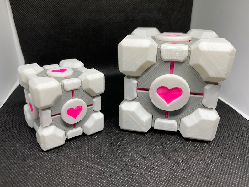 Companion Cube 3D printed Etsy