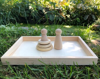 Montessori Toys, Peggs with rings,Sensory Bin Educational ,Homeschool Wood toys,Toddler Sensory Kit Montessori toy