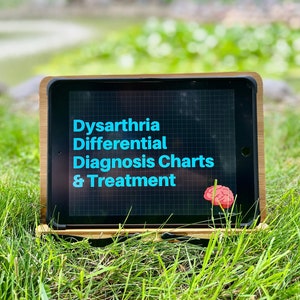 Dysartrie Differentiële diagnosegrafiek met behandeling (digitale download)