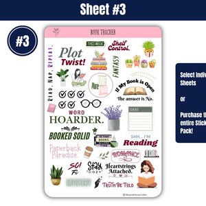 Track your reading journey with our book tracker stickers. Includes single book covers and bookshelf style stickers to write book titles on spines. Perfect for journals and planners. Matte finish for easy writing. A must have for book lovers!
