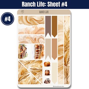 🐂🏇 Capture the essence of ranch life with these sticker sheets! Featuring cattle, horses, barns, hay bales, chickens, and more in warm browns & creams. Perfect for planners, journals, & scrapbooking! 🌾🐔✨ #WesternStickers #RanchLife