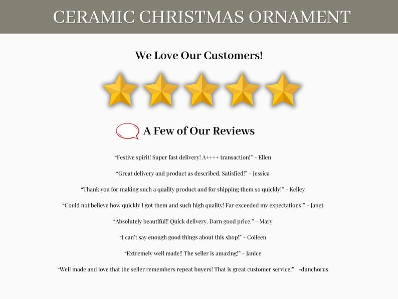 Personalized Ceramic Dog Memorial Ornament for Christmas Tree, Dog