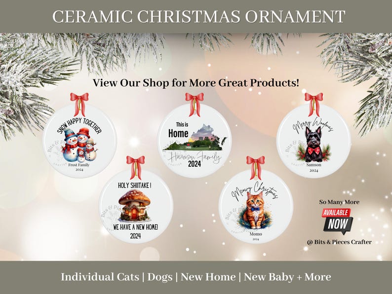 Personalized VT Blacksburg Hokie Family Ornament Custom Name & Year