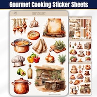 Baking Sticker Sheet, Recipe Book Stickers, Cooking Stickers ...