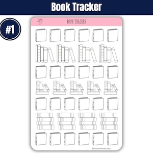 Track your reading journey with our book tracker stickers. Includes single book covers and bookshelf style stickers to write book titles on spines. Perfect for journals and planners. Matte finish for easy writing. A must have for book lovers!