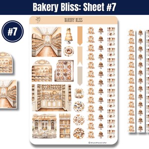 Step into the warm, buttery aroma of your favorite neighborhood bakery with “Bakery Bliss” — Sticker Sheets filled with pastries, kitchen tools, and all the sweet details that make baking so magical. Designed in soft tans, creamy whites, and gentle browns, this set brings the charm of a cozy bakery straight to your planner, journal, or craft project.