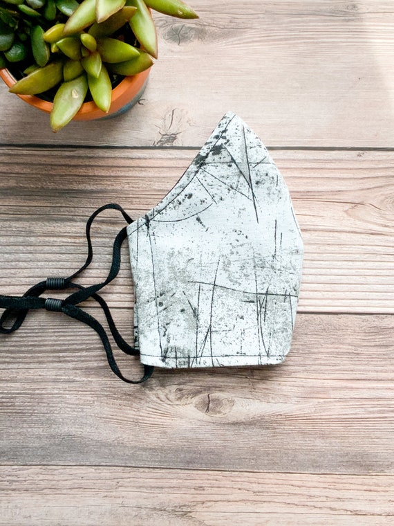 Paint Splatter Mask Black and White Mask Artistic Face Mask | Etsy