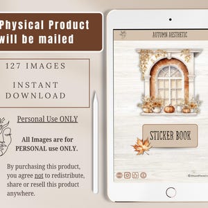 Autumn Aesthetic Digital Sticker Book with 127 professionally edited watercolor-style digital stickers. Includes a pre-cropped GoodNotes file and transparent PNGs for Notability, Penly, Samsung Notes, Xodo, and more. Instant digital download only—no physical product will be shipped.