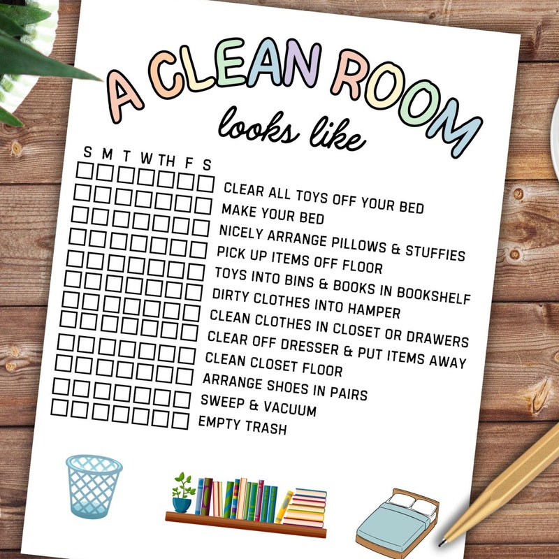 Room Reset With Kids - Etsy